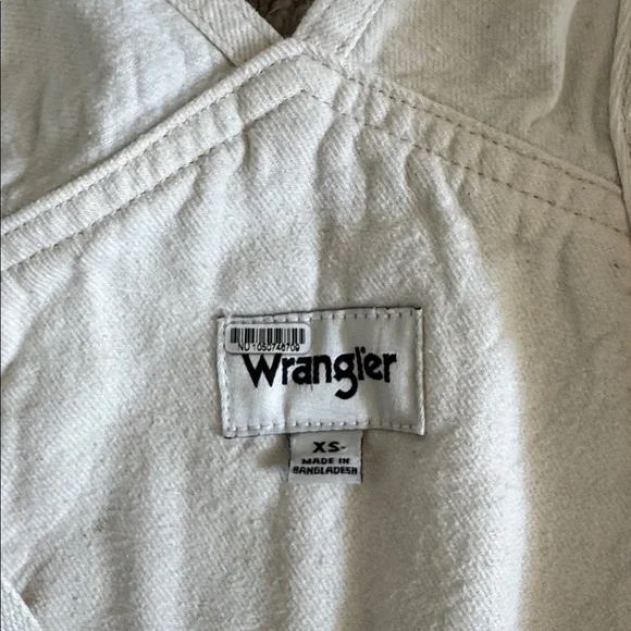 Wrangler Cream Denim short overalls shortalls - Picture 3 of 3